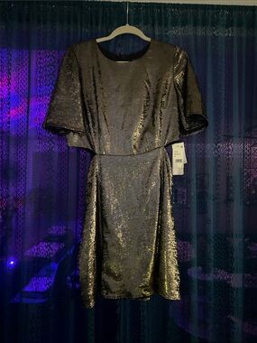 french connection black gold sequin dress for Sale up to 90% Off: Poshmark knit dress with gold buttons